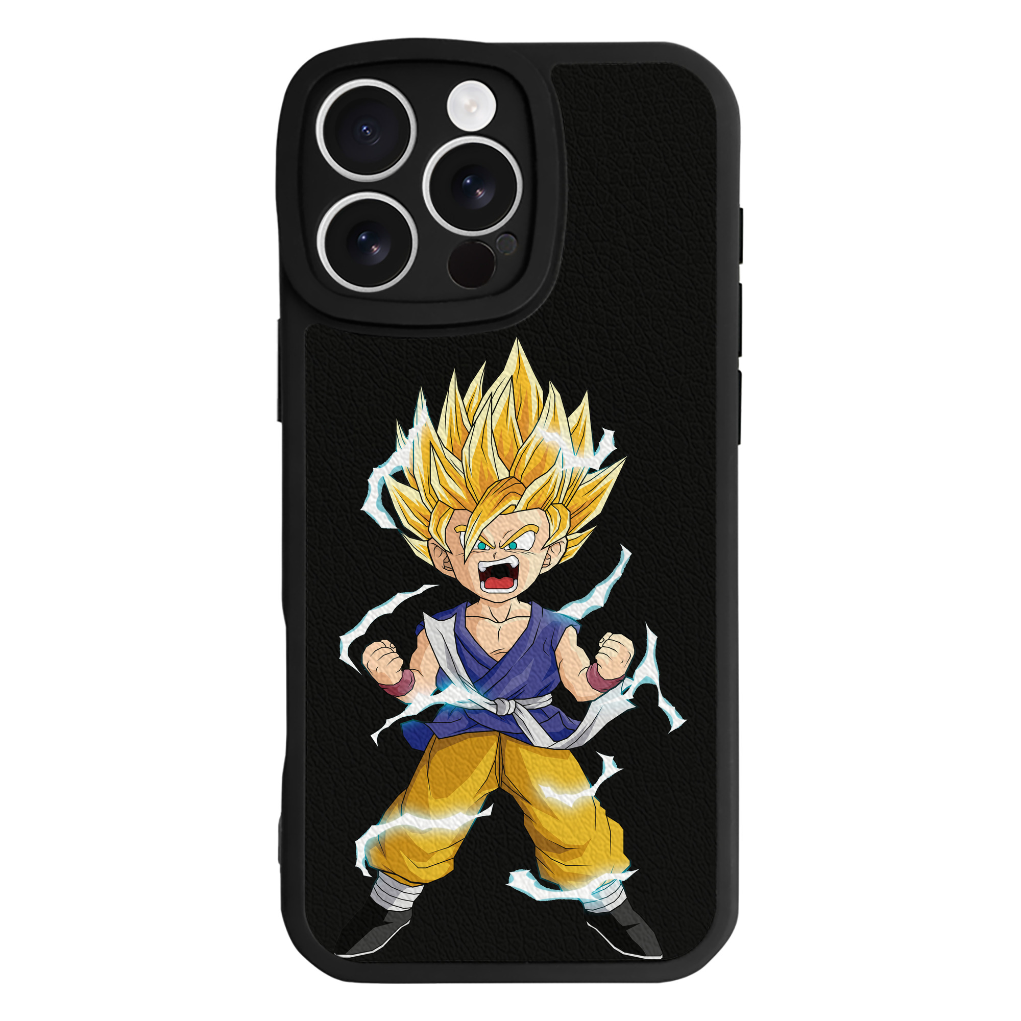 （画像用） ドラゴンボール 孫 悟飯（そんごはん）DRAGON BALL Son Gohan 【iPhone 16シリーズ対応】シリコンスマホケース（レザー調） 材質：シリコン